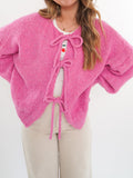Gilet à Nœuds Doux | Rose | Doux et Ludique