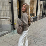 Gilet en Maille Côtelée | Taupe | Doux et Élégant