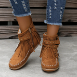 Bottines en Daim à Franges | Bohème | Confortables & Stylées