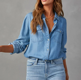 Chemise en Jean | Coupe Classique | Basique Décontracté du Quotidien