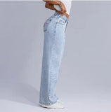 Jean Taille Haute Jambe Large | Tendance | Confortable & Flatteur