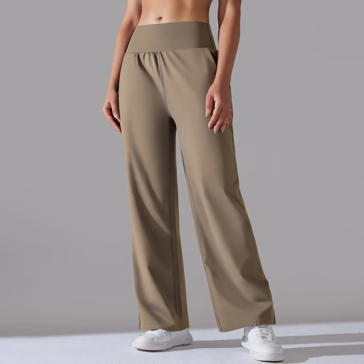 Pantalon Taille Haute à Jambes Larges | Polyvalent | Confortable et Moderne