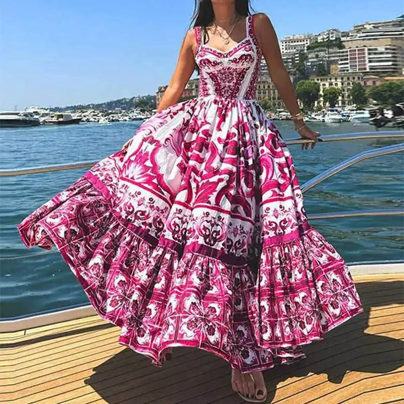 Robe Maxi Bohème | Vibrante & Aérienne | Parfaite pour les Vacances d'Été