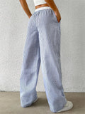 Pantalon Large Rayé | Léger & Stylé | Confort Sans Effort