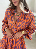 Robe Chemise Imprimée Bohème | Vibrante & Chic | Look Audacieux et Tendance