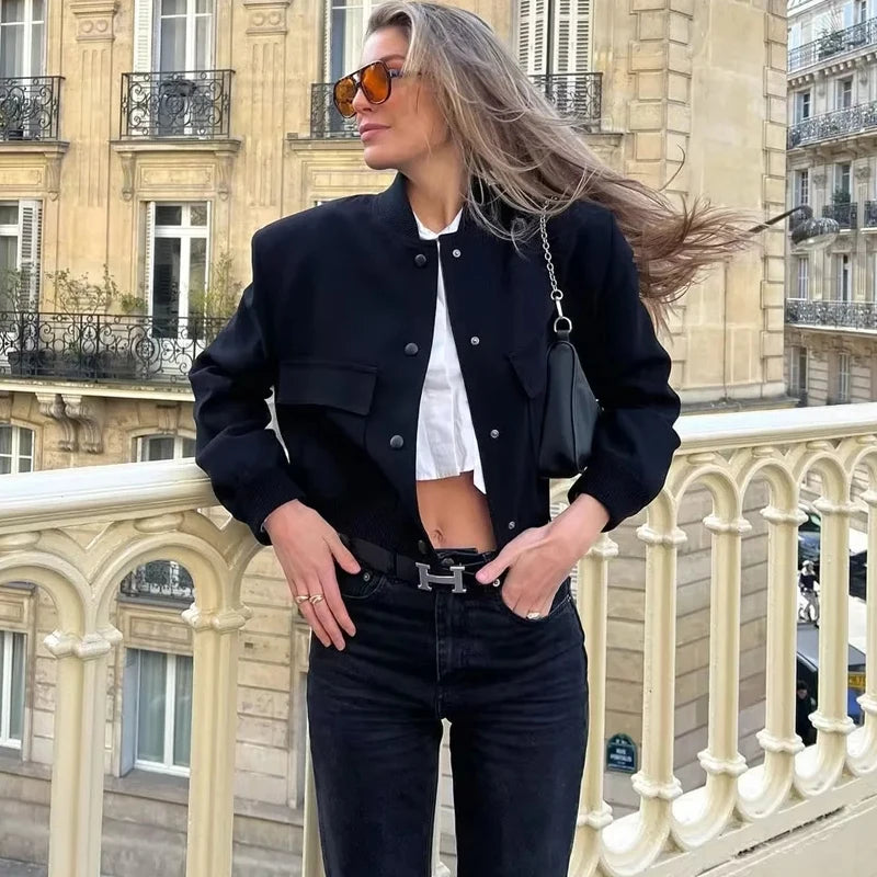 Veste Bomber Courte | Légère & Tendance | Casual-Chic
