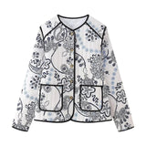 Veste Matelassée Fleurie | Douce & Stylée | Inspiration Vintage
