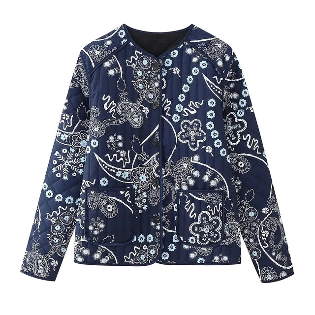 Veste Matelassée Fleurie | Douce & Stylée | Inspiration Vintage
