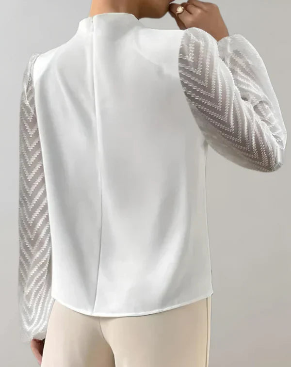 Blouse Élégante Manches Chiffon | Sophistiquée | Féminine et Intemporelle