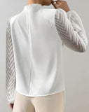 Blouse Élégante Manches Chiffon | Sophistiquée | Féminine et Intemporelle