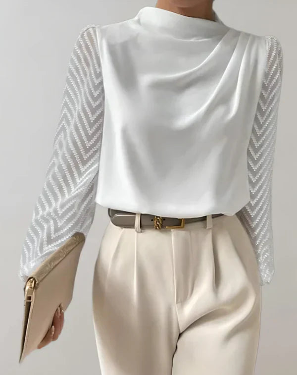 Blouse Élégante Manches Chiffon | Sophistiquée | Féminine et Intemporelle