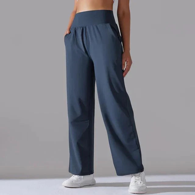 Pantalon Taille Haute à Jambes Larges | Polyvalent | Confortable et Moderne