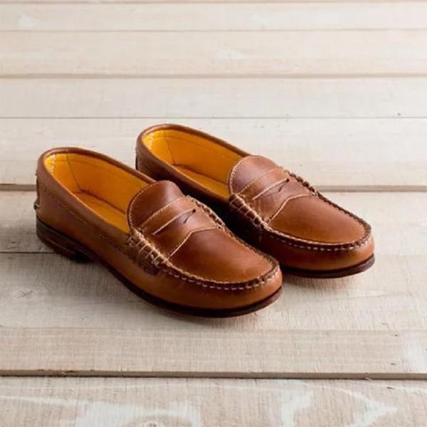 Mocassins Classiques en Cuir | Élégants & Confortables | Parfaits pour le Quotidien Chic et les Sorties Décontractées