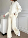 Ensemble Lounge en Maille | Blanc | Confort Élégant & Style Minimal