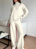 Ensemble Lounge en Maille | Blanc | Confort Élégant & Style Minimal