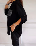 Chemise Poche à Paillettes | Légère | Style Chic au Quotidien