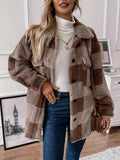 Veste en Sherpa à Carreaux | Douillette & Tendance | Idéale pour l’Hiver