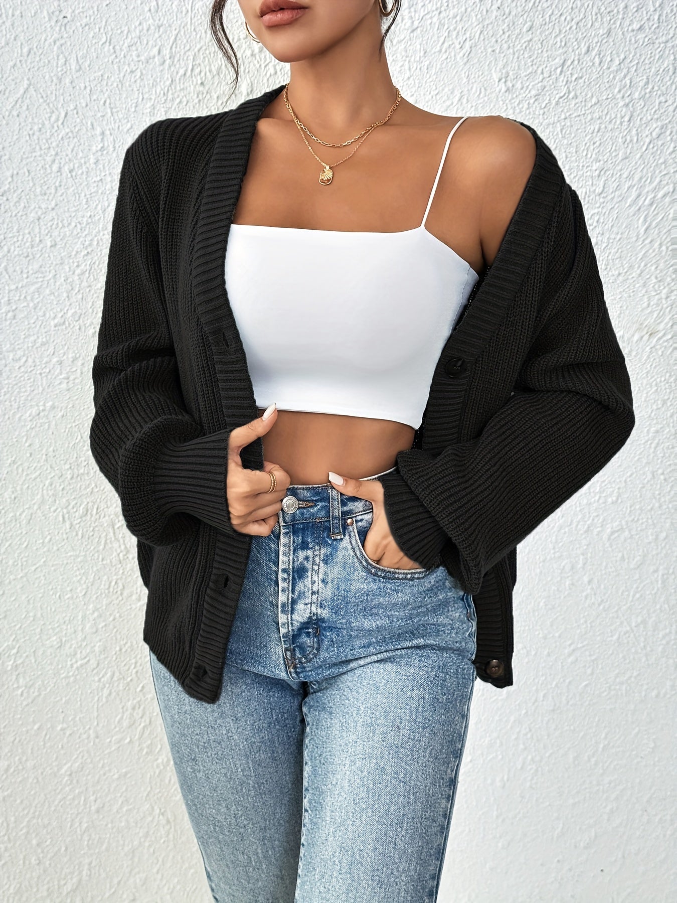 Cardigan en Maille Épaisse | Confortable | Stylé & Polyvalent