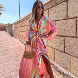 Robe Maxi Bohème | Vibrante & Fluide | Parfaite pour les Vacances d’Été
