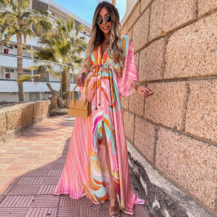 Robe Maxi Bohème | Vibrante & Fluide | Parfaite pour les Vacances d’Été