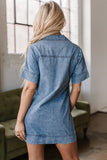 Robe Chemise en Jean | Bleu Beau | Décontractée & Tendance