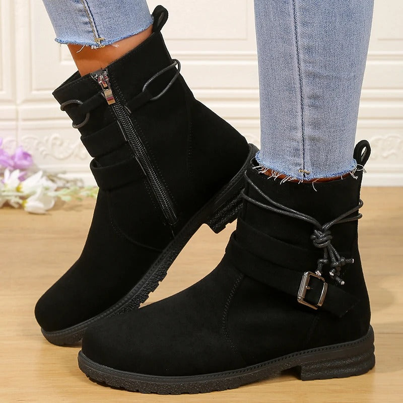 Bottines en Daim Synthétique | Élégantes & Confortables | Idéales pour le Quotidien