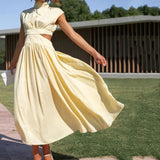 Robe Maxi Élégante avec Découpes | Fluide & Chic | Parfaite pour l’Été
