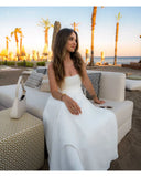 Robe Midi Élégante à Encolure Carrée | Silhouette Fluide | Chic Intemporel