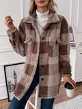 Veste en Sherpa à Carreaux | Douillette & Tendance | Idéale pour l’Hiver