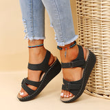 Sandales Compensées Velcro | Légères & Confortables | Style Quotidien