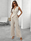Ensemble Tailleur Gilet Pantalon | Coupe Épurée | Chic Sans Effort