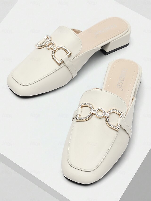 Mocassins Ouverts | Chaîne Ornée | Élégants & Confortables