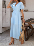 Robe Midi Plissée à Boutons | Chic Estival | Élégance Légère