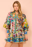 Robe Mini Bohème | Audacieuse & Colorée | Une Œuvre d’Art à Porter