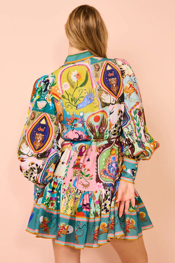 Robe Mini Bohème | Audacieuse & Colorée | Une Œuvre d’Art à Porter