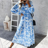 Robe Longue Bohème à Manches Longues | Fluide & Élégante | Parfaite pour Toutes les Occasions