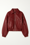 Bomber Oversize en Similicuir | Veste Statement | Rétro & Audacieuse