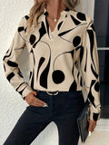 Blouse Imprimée Manches Longues | Élégante | Moderne et Chic