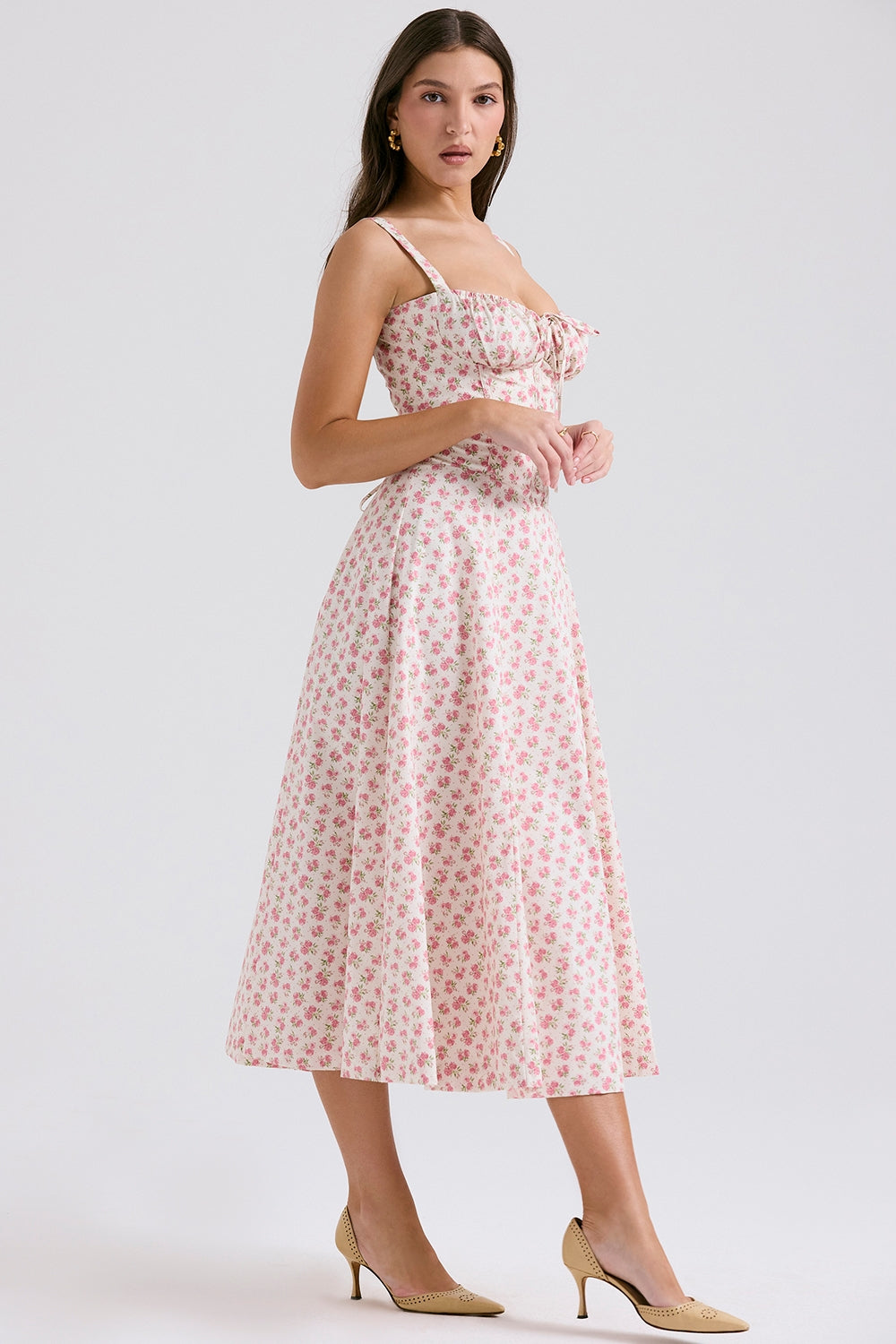 Robe Midi Fleurie | Coton Léger | Romantique & Féminine