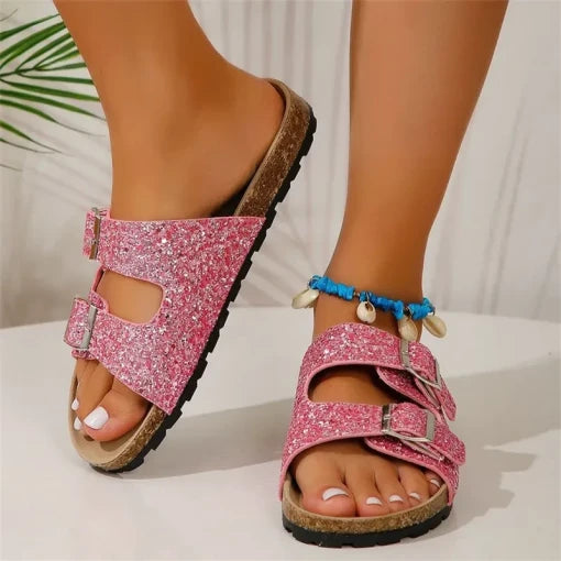 Sandales Pailletées | Brillantes | Confortables & Élégantes
