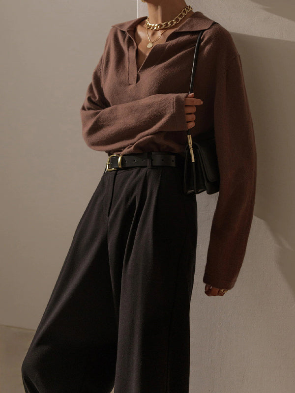 Pull Polo en Maille | Élégant | Doux & Intemporel