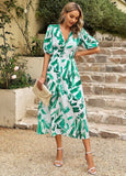 Robe Midi Fleurie | Chic d'Été | Légère et Colorée