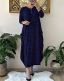 Robe Longue Oversize à Imprimé Zèbre | Motif Audacieux | Confort Élégant