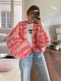 Gilet en Maille Épaisse à Rayures | Coloré & Douillet | Parfait pour les Jours Frais et les Looks Urbains Stylés
