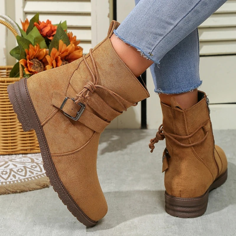 Bottines en Daim Synthétique | Élégantes & Confortables | Idéales pour le Quotidien