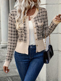 Cardigan en Maille Style Tweed | Chic & Sophistiqué | Design Boutonné