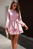Robe Mini Portefeuille à Volants | Chic | Féminine et Élégante