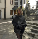 Manteau en Laine avec Écharpe Intégrée | Élégance Structurée | Incontournable d’Hiver Chic
