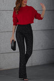 Pantalon Évasé à Sequins | Glamour et Audacieux | Parfait pour les Soirées et Événements