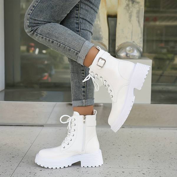 Bottes de Combat Chunky | Audacieuses & Tendance | Style Toutes Saisons